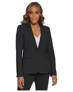 Блейзер на одной пуговице, обычные и миниатюрные размеры, черный Calvin klein