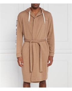 Халат босс-сен Relaxed fit, коричневый Boss