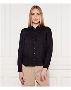 Льняная рубашка Regular fit, черный Gant