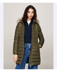 Пуховик Slim fit, хаки Tommy jeans