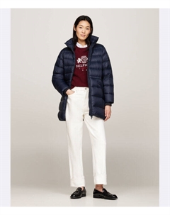Куртка-Пуховик с воронкой Loose fit, синий Tommy hilfiger
