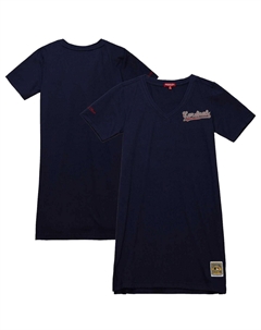 Женское темно-синее платье с v-образным вырезом St. Louis Cardinals Cooperstown Collection, темно-синий Mitchell and ness