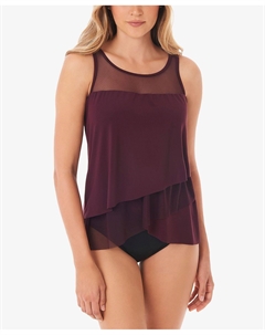 Драпированный верх танкини и низ с высокой талией Miraclesuit