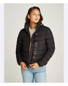 Пуховик Regular fit, черный Tommy jeans