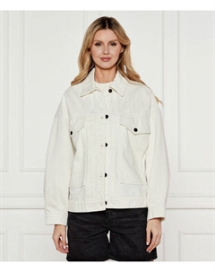 Джинсовая куртка gatria Oversize fit, белый Hugo