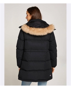 Пуховик Regular fit, черный Tommy jeans