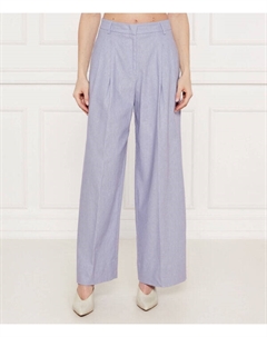 Льняные брюки Flare fit, лавандовый Liu jo