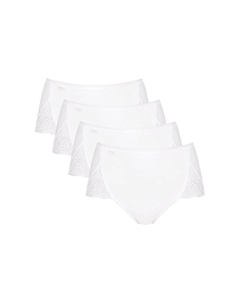 Трусы - макси pure sense luxe упаковка из 4 шт. простые, белый Sloggi