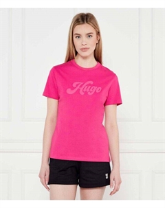 Футболка damacia_4 Regular fit, розовый Hugo