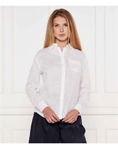 Льняная рубашка Relaxed fit, белый Gant