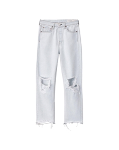 Женские джинсы Maya с высокой талией и узкими рваными джинсами, белый Rag & bone