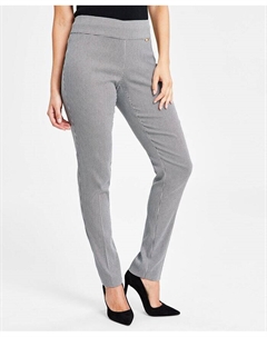 Женские узкие брюки со средней посадкой и контролем живота, стандартные, длинные и ампер; Короткие модели, цвет Jacquard Herringbone I.n.c. international concepts