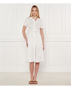 Платье с поясом, белый Liu jo