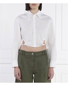 Рубашка элисеса Cropped fit, белый Hugo