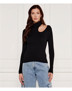 Свитер седенно Slim fit, черный Hugo