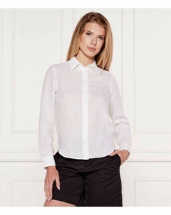 Льняная рубашка Regular fit, белый Gant