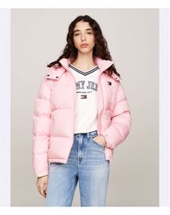 Пуховик Regular fit, розовый Tommy jeans
