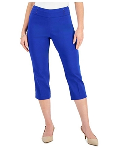 Миниатюрные капри с заклепками, цвет Modern Blue Jm collection