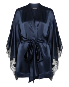 Шелковый халат, синий Carine gilson