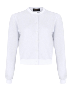 Кардиган в рубчик, белый Gran sasso