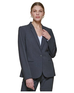 Блейзер на одной пуговице, обычные и миниатюрные размеры, серый Calvin klein