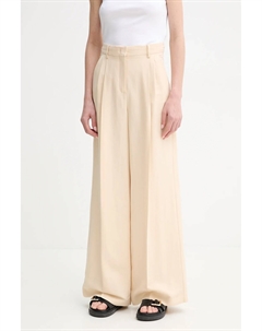 Брюки из льняной смеси, бежевый Weekend max mara