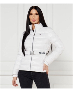 Пуховик Slim fit, белый Tommy jeans