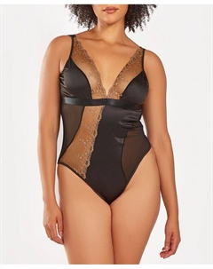 Женское цельное асимметричное кружевное боди, нижнее белье, боди, цвет Gold-Black Icollection