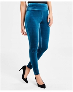 Женские бархатные узкие леггинсы без швов, зеленый I.n.c. international concepts