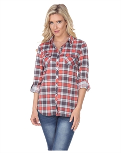 Женский эластичный клетчатый топ Oakley, серый White mark