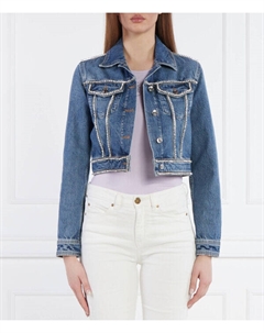 Джинсовая куртка Cropped fit, синий Liu jo