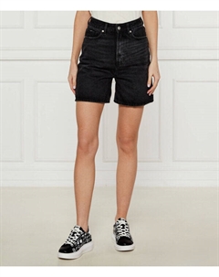 Джинсовые шорты в цвете гелита Regular fit, черный Hugo