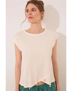 Женская футболка из хлопка, бежевый Women'secret