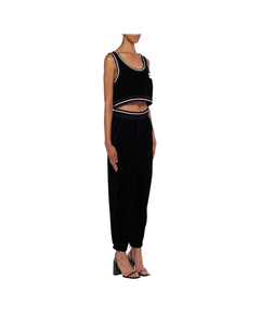 Трикотажные спортивные штаны женские черные Miu miu