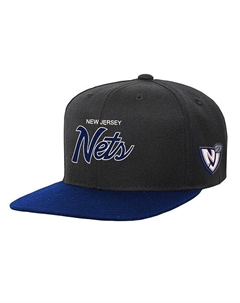 Черная кепка Snapback с надписью New Jersey Nets Team для мальчиков и девочек Big, черный Mitchell and ness