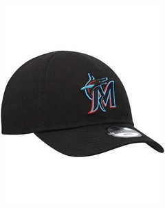 Черная шапка Miami Marlins My First 9TWENTY для новорожденных, черный New era