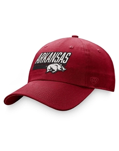 Мужская регулируемая шляпа Cardinal Arkansas Razorbacks Slice Top of the world
