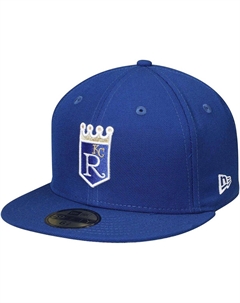 Мужская приталенная шляпа Royal Kansas City Royals Cooperstown Collection 59FIFTY из шерсти New era