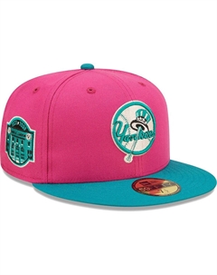 Мужская розовая, зеленая шляпа New York Yankees Cooperstown Collection Yankee Stadium Passion Forest 59Fifty. New era