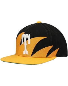Мужская оранжево-черная кепка Tennessee Volunteers Sharktooth Snapback Tennessee Orange and Black Mitchell and ness