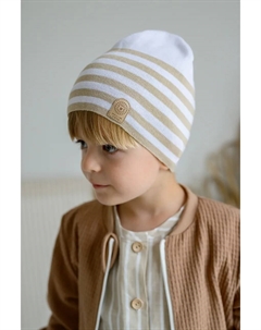 Детская хлопковая шапочка CHARBER, бежевый Jamiks