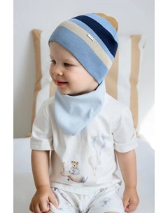 Детская хлопковая шапочка LOGAN, синий Jamiks