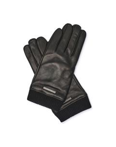 Кожаные перчатки для смартфона, черный Calvin klein