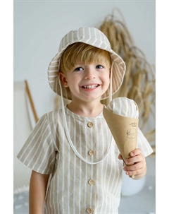 Детская льняная шапка ZURIMAN, бежевый Jamiks