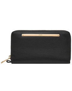 Кошелек-клатч Liza на молнии, черный Fossil