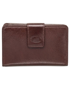 Кошелек Equestrian-2 Collection RFID Secure среднего размера с клатчем, коричневый Mancini