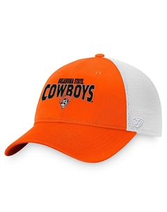 Мужская оранжево-белая кепка Oklahoma State Cowboys Breakout Trucker Snapback Top of the world
