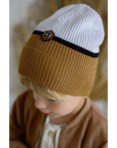 Детская хлопковая шапочка SAMBOR, коричневый Jamiks