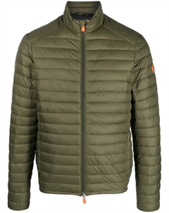 Пуховик с нашивкой-логотипом, зеленый Save the duck