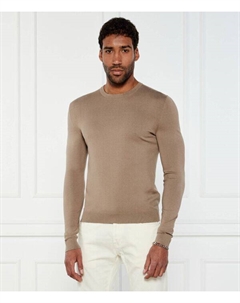 Свитер Сан Коди Slim fit, коричневый Hugo